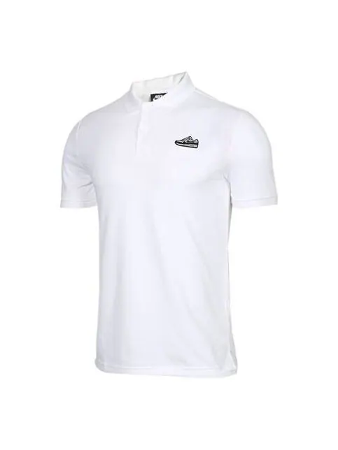 Футболка sports short sleeve lapel polo shirt white Nike — изображение 1 из 2, белый