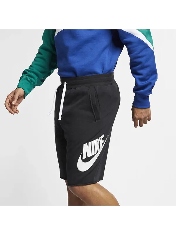 Шорты logo printing running sports short pant male black Nike — изображение 3 из 4, черный