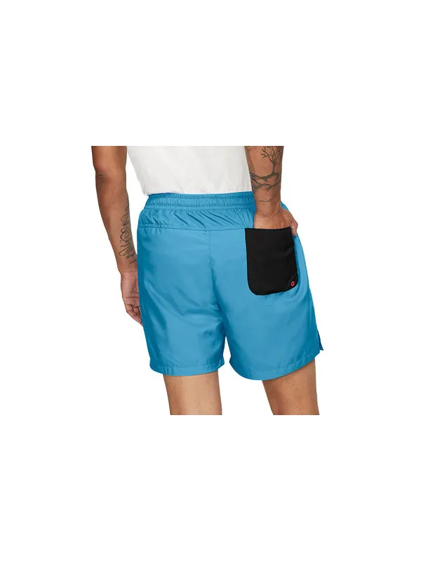 Шорты logo embroidered training sports woven shorts blue Nike — изображение 2 из 2, синий