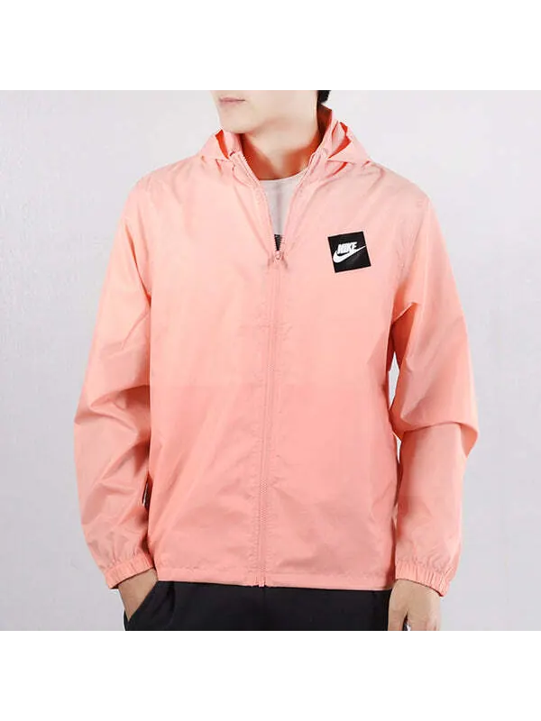 Куртка Men's Nike Casual Windproof Pink Hooded Jacket — изображение 2 из 4, розовый