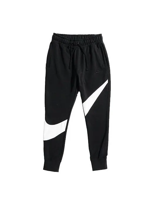 Брюки big swoosh black white large sports pants black Nike — изображение 1 из 3, черный