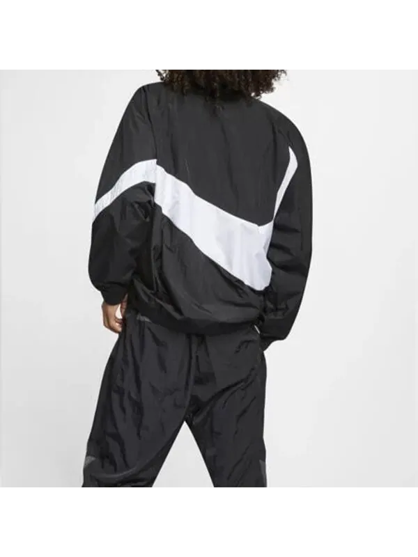 Куртка Nike Big Swoosh Sportswear Cardigan Woven Jacket Black — изображение 4 из 4, черный