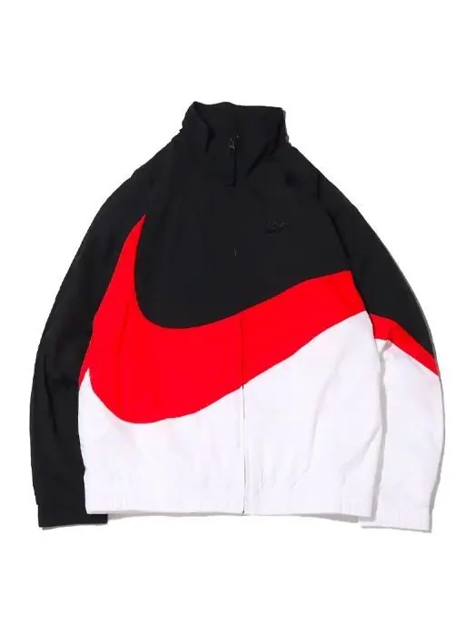 Куртка Nike MENS Sportswear Multicolor Large Logo Tat Stand Collar Jacket Black — изображение 1 из 4, черный