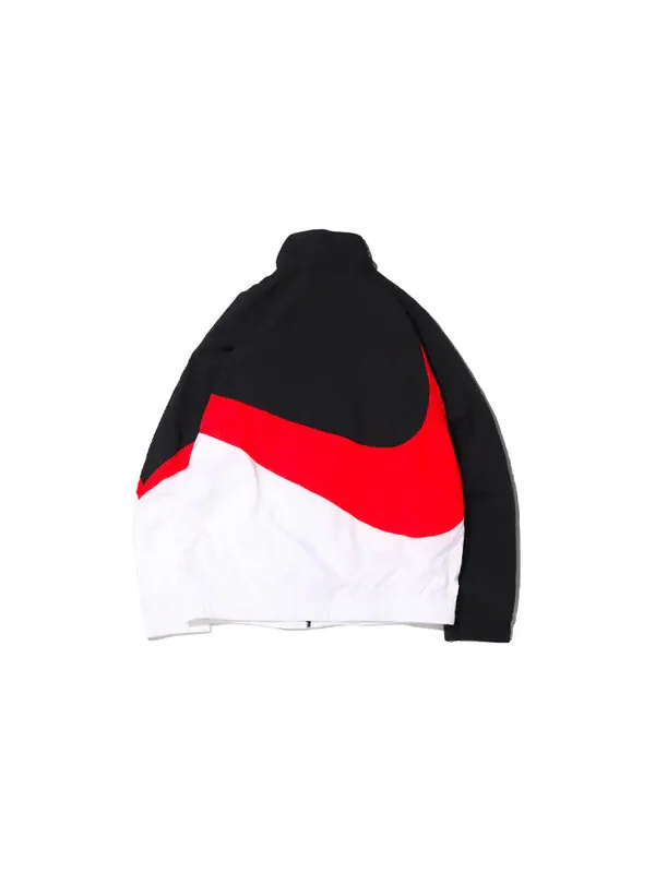 Куртка Nike MENS Sportswear Multicolor Large Logo Tat Stand Collar Jacket Black — изображение 2 из 4, черный