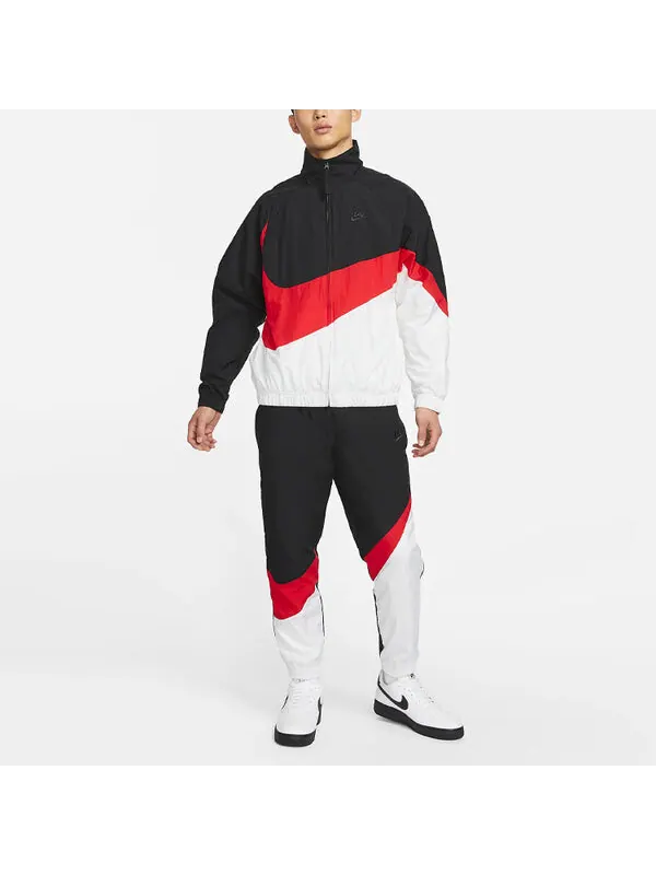Куртка Nike MENS Sportswear Multicolor Large Logo Tat Stand Collar Jacket Black — изображение 3 из 4, черный