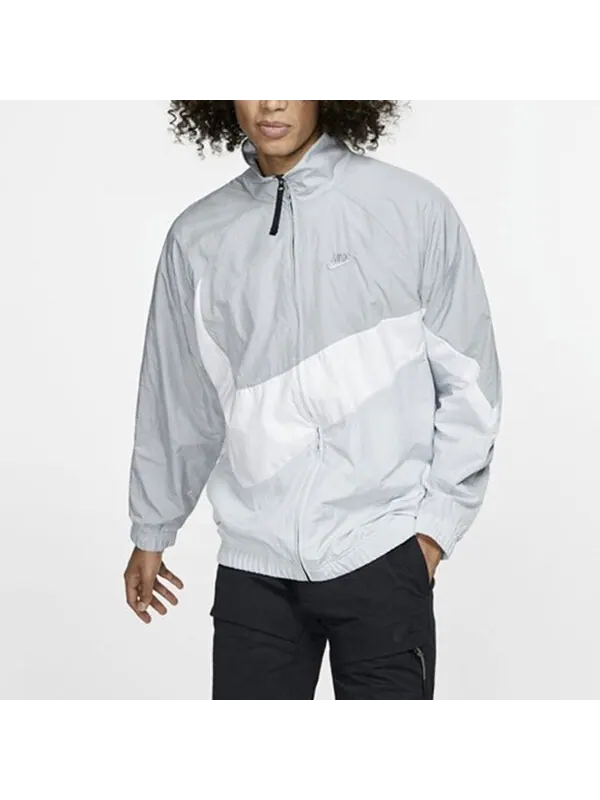Куртка Nike Sportswear Big Swoosh Grey/White — изображение 3 из 4, серый/белый