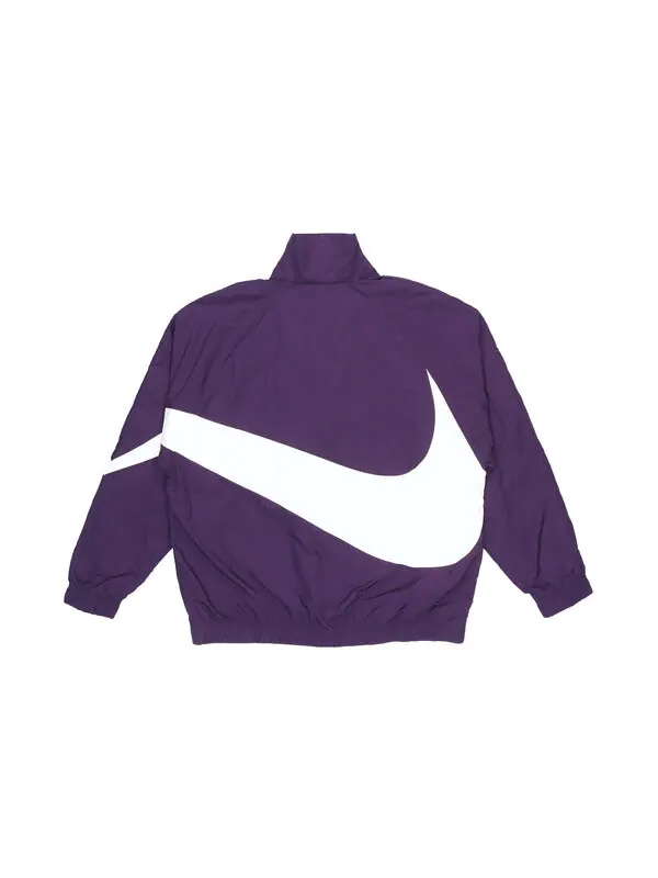 Куртка Nike Big Swoosh Sportswear Full Cardigan Woven Stand Collar Jacket For Men Purple — изображение 2 из 4, фиолетовый
