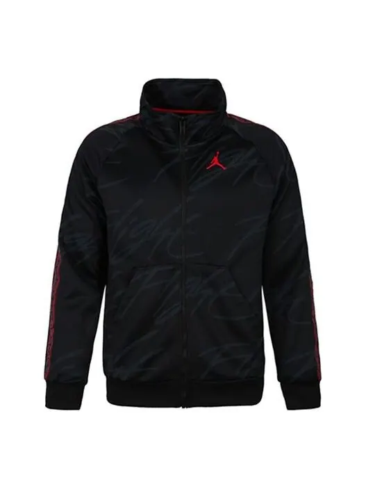 Куртка Air Jordan Jumpman Stand Collar Athleisure Casual Sports Knit Jacket Black — изображение 1 из 4, черный