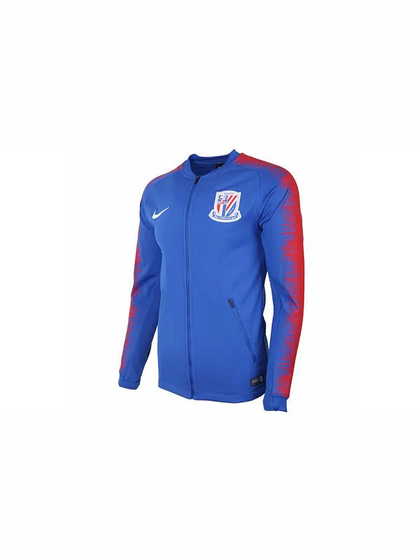 Куртка Nike Shanghai Shenhua Soccer/Football Training Jacket Blue Royal blue — изображение 2 из 4, синий