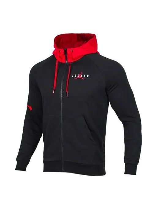 Куртка Air Jordan Basketball Knit Hooded Jacket Black — изображение 1 из 4, черный