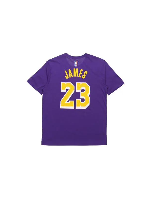 Футболка Nike NBA James LeBron James lakers limited Jersey Short Sleeve Purple — изображение 2 из 4, фиолетовый