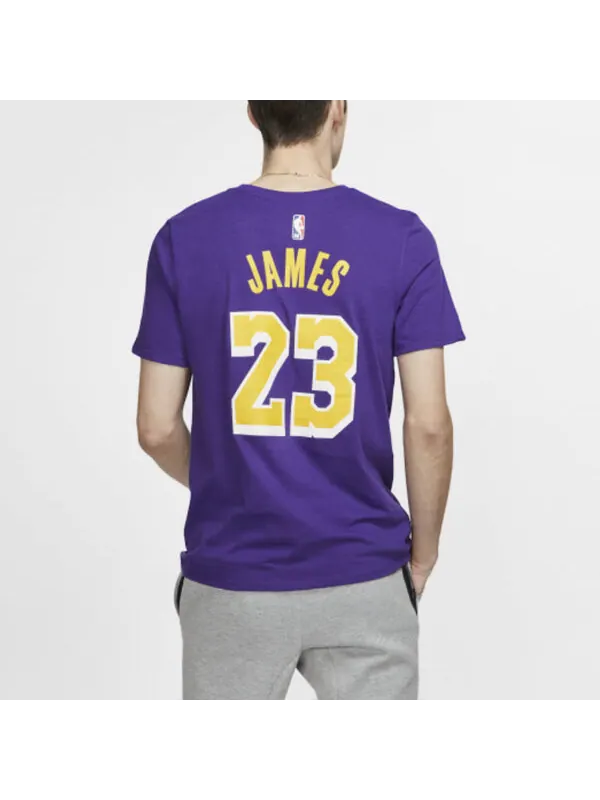 Футболка Nike NBA James LeBron James lakers limited Jersey Short Sleeve Purple — изображение 4 из 4, фиолетовый