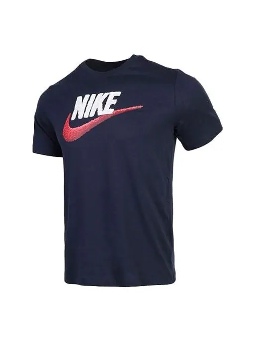 Футболка sportswear logo round neck short sleeve black Nike — изображение 1 из 4, черный