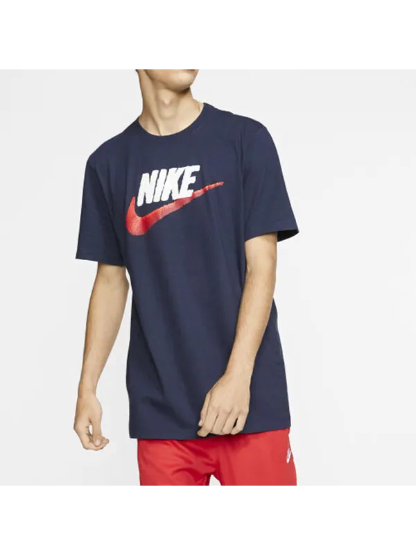 Футболка sportswear logo round neck short sleeve black Nike — изображение 3 из 4, черный