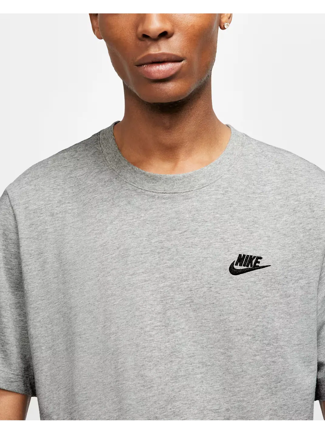 Футболка Nike Sportswear Club — изображение 3 из 10, серый