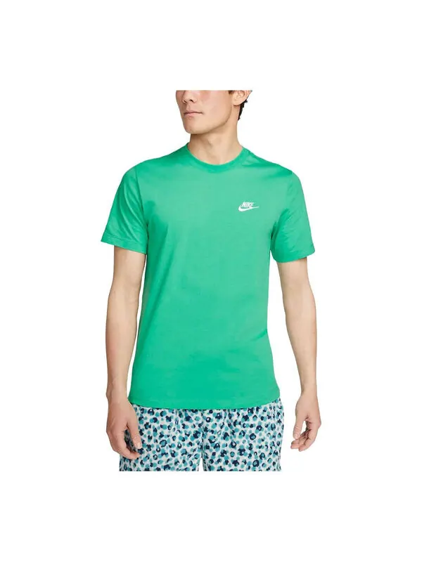 Футболка Nike Sportswear Club T-Shirt 'Green' — изображение 1 из 3, зеленый/мульти