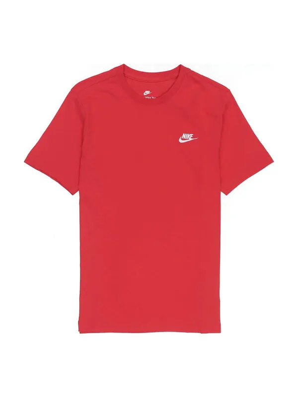 Футболка Nike Solid Color Embroidered Small Round Neck Short Sleeve Red — изображение 1 из 3, мульти