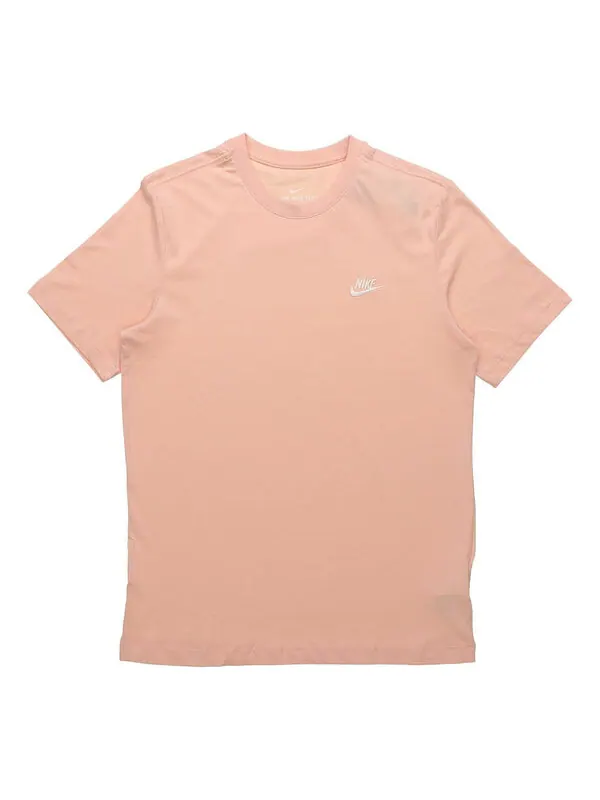 Футболка sportswear club embroidered small round neck short sleeve orange Nike — изображение 1 из 3, оранжевый