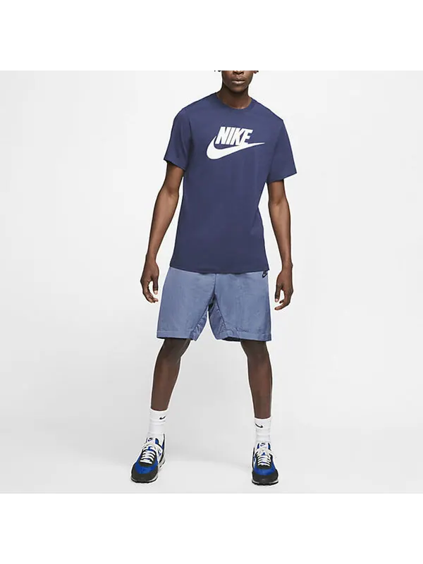 Футболка Nike AS Men's Nike Sportswear Tee ICON FUTURA MIDNIGHT Navy — изображение 3 из 4, темный