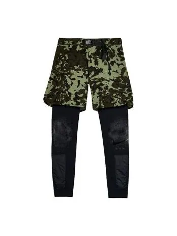 Брюки lab mmw 2 in 1 pants 'camo black' Nike — изображение 1 из 3, черный