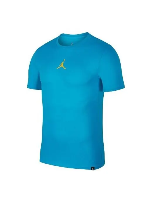 Футболка Air Jordan Iconic Quick-dry Training Sports Male Blue — изображение 1 из 4, синий