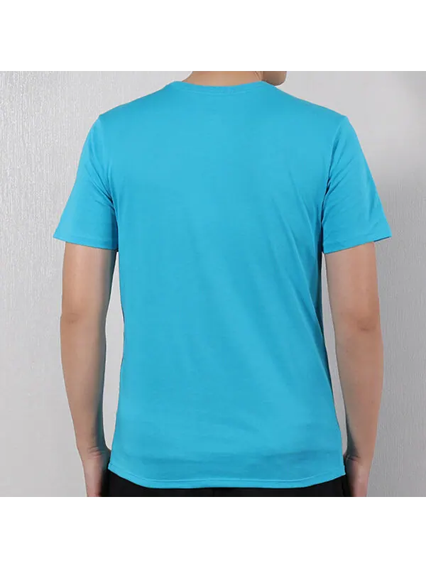 Футболка Air Jordan Iconic Quick-dry Training Sports Male Blue — изображение 4 из 4, синий