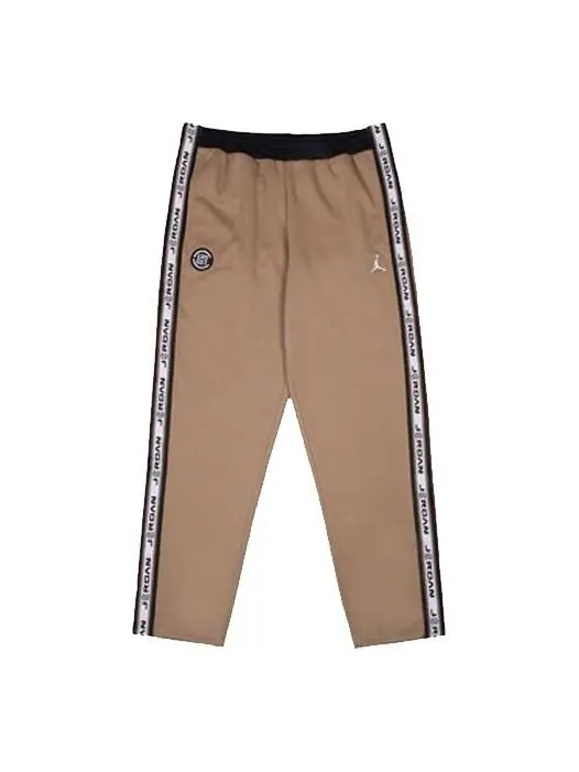 Спортивные штаны Air Jordan x CLOT Crossover Tricot Pant Straight Sports Pants US Edition Brown — изображение 1 из 1