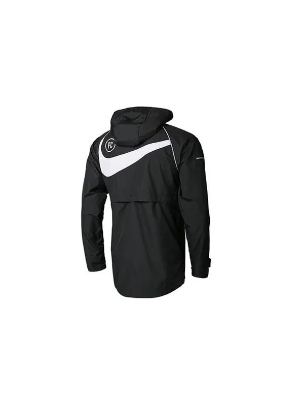 Куртка Men's Nike Logo Printing Hooded Jacket Black — изображение 2 из 4, мульти