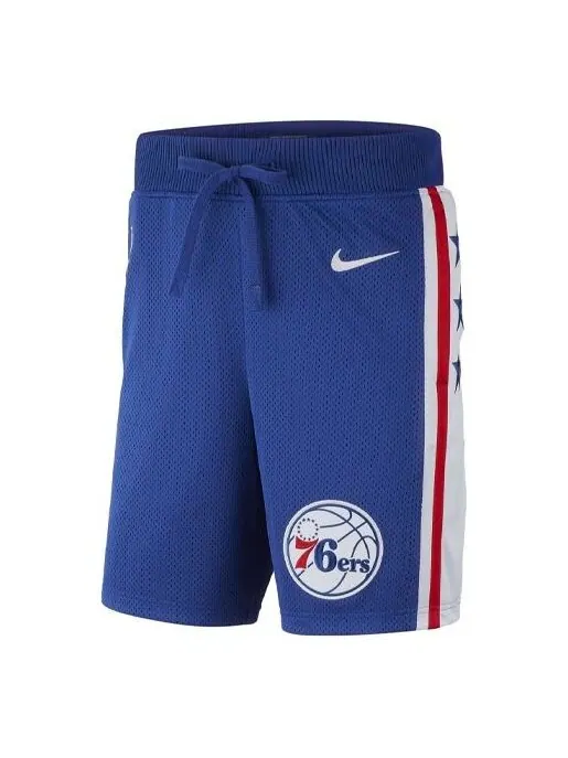 Шорты nba philadelphia 76ers colorblock спортивные дышащие быстросохнущие баскетбольные шорты Nike — изображение 1 из 3