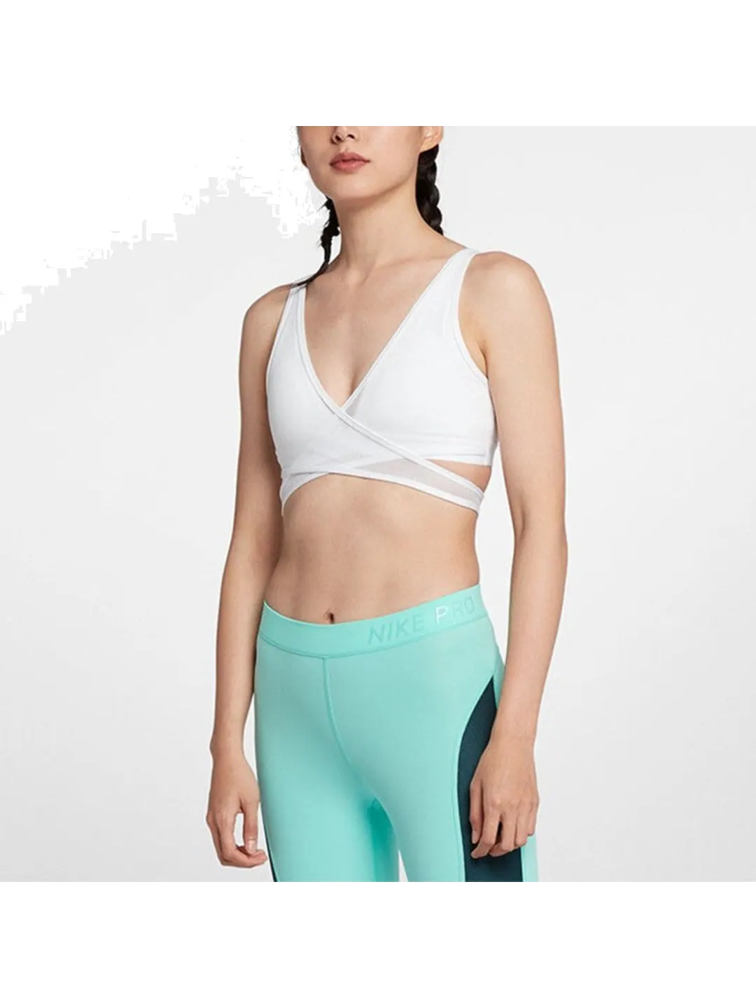 Бюстгальтер (WMNS) Nike Air Mesh Bra 'White' — изображение 3 из 3, белый