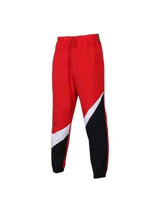 Брюки large logo retro woven design sports pants red Nike — изображение 1 из 4, красный