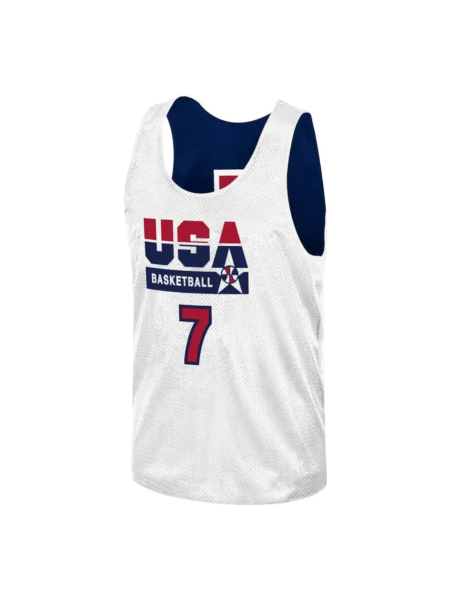 Джерси Mitchell & Ness x NBA Reversible Practice Team USA 1992 Jerseys 'Larry Bird 7' — изображение 3 из 4, темно-синий