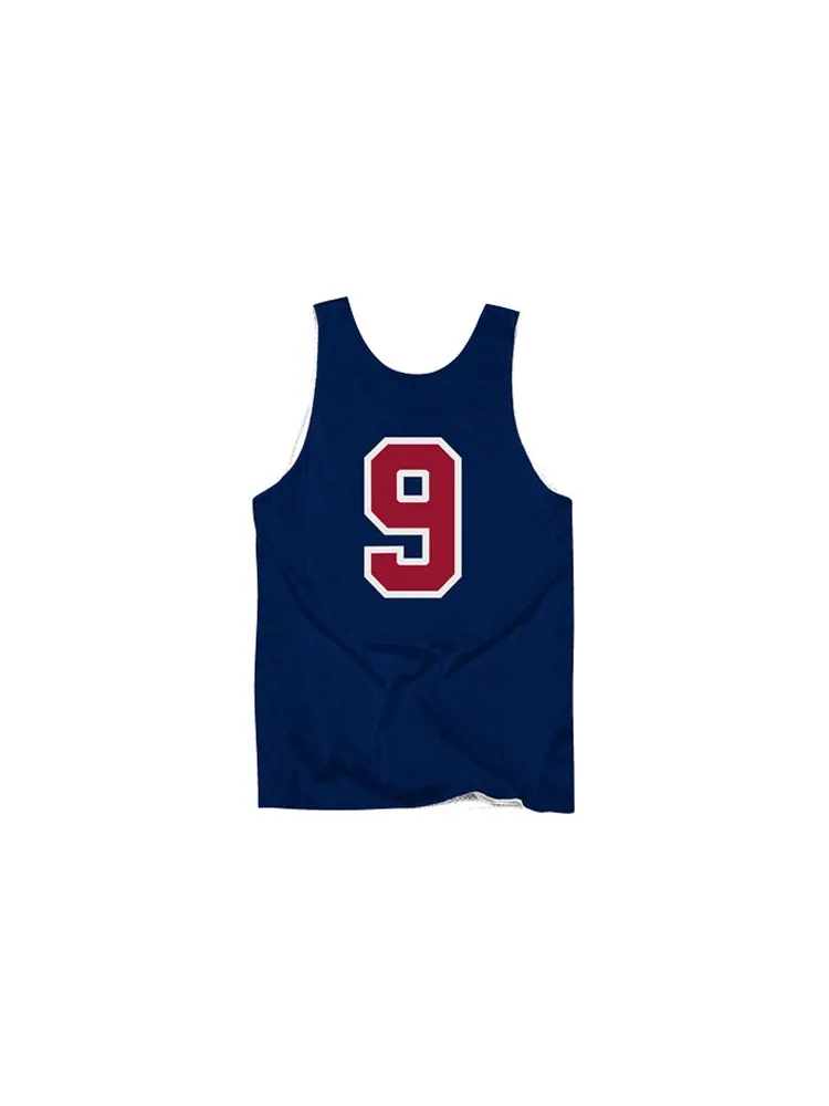 Баскетбольное джерси Mitchell & Ness NBA Authentic AU 92 — изображение 2 из 4, темно-синий