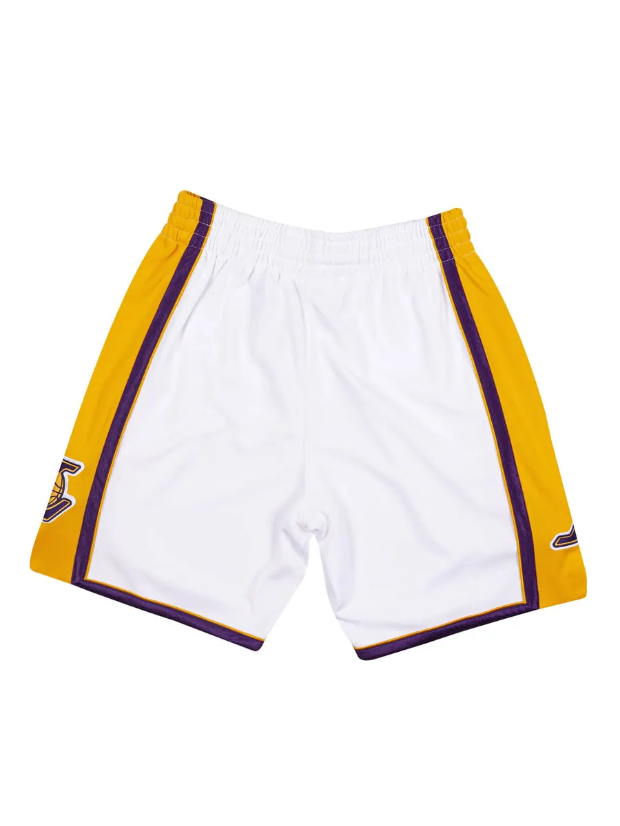Спортивные шорты Mitchell & Ness NBA Authentic Shorts Los Angeles Lakers 2009-10 'White Yellow Purple' — изображение 2 из 2