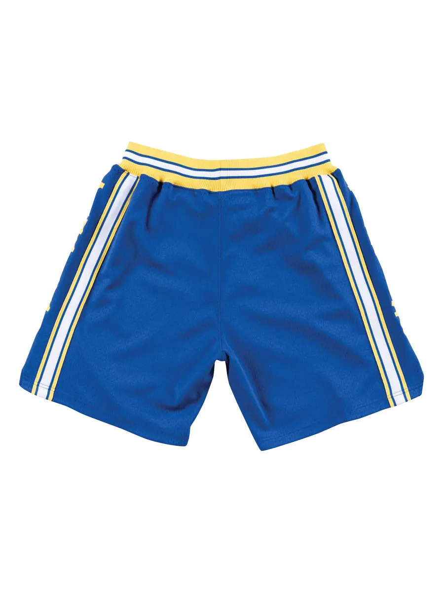 Спортивные шорты Mitchell & Ness NBA Authentic Shorts Golden State Warriors Road 1981-82 'Blue Yellow' — изображение 2 из 2