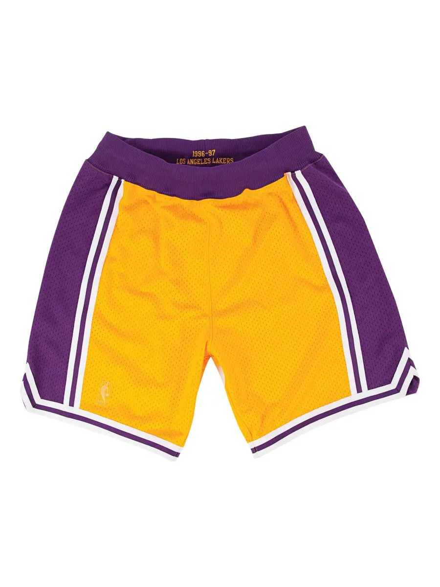 Спортивные шорты Mitchell & Ness x NBA Los Angeles Lakers 1996-97 Home Shorts 'Yellow' — изображение 1 из 2, желтый
