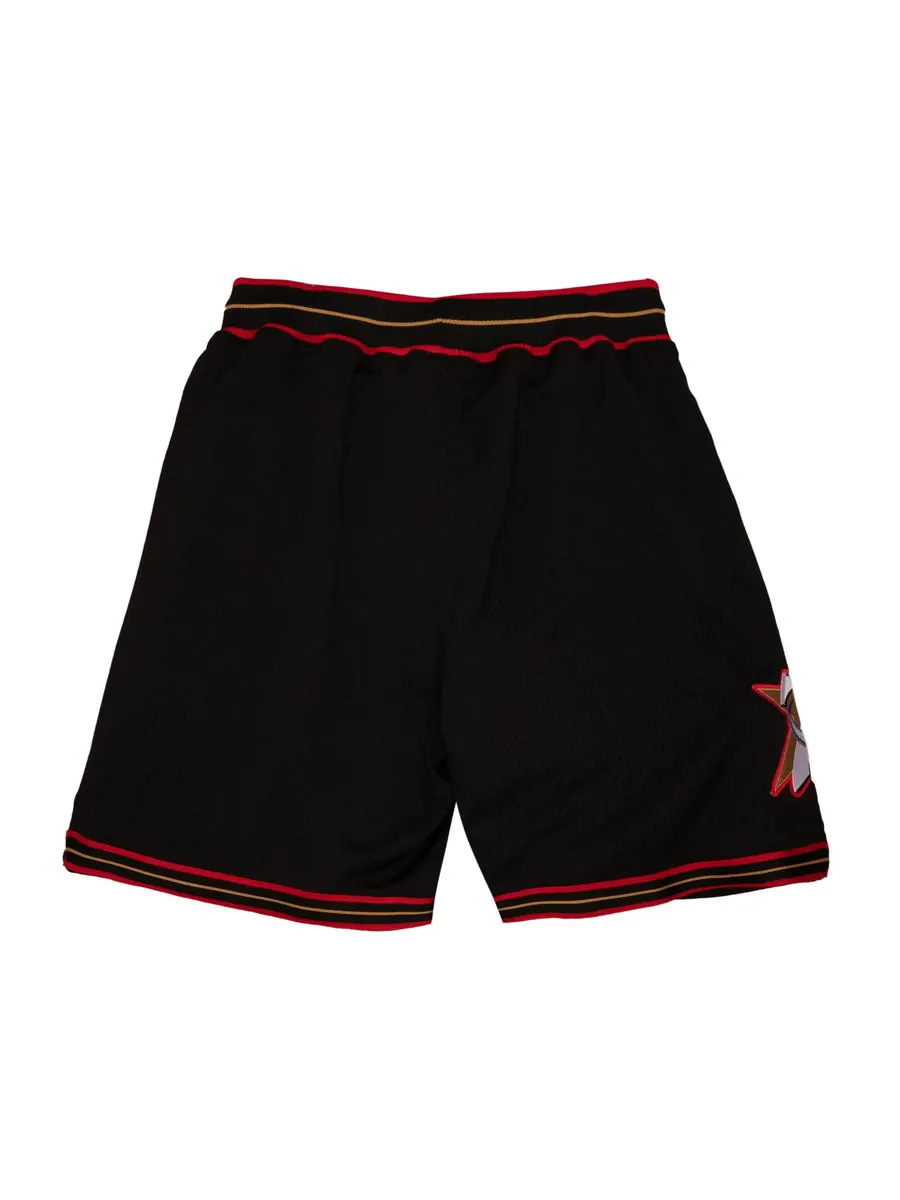 Спортивные шорты Mitchell & Ness NBA Authentic Philadelphia 76ers Road 1997-98 Shorts 'Black' — изображение 2 из 2, черный