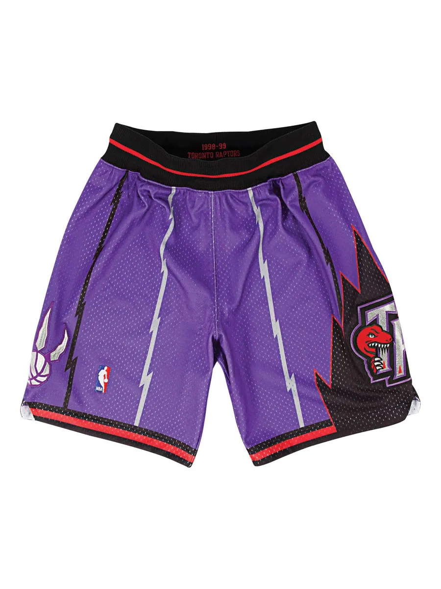 Спортивные шорты Mitchell & Ness NBA Authentic Shorts Toronto Raptors Road 1998-99 'Purple Black' — изображение 1 из 2