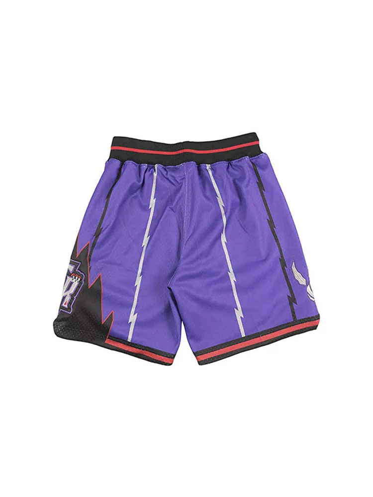 Спортивные шорты Mitchell & Ness NBA Authentic Shorts Toronto Raptors Road 1998-99 'Purple Black' — изображение 2 из 2