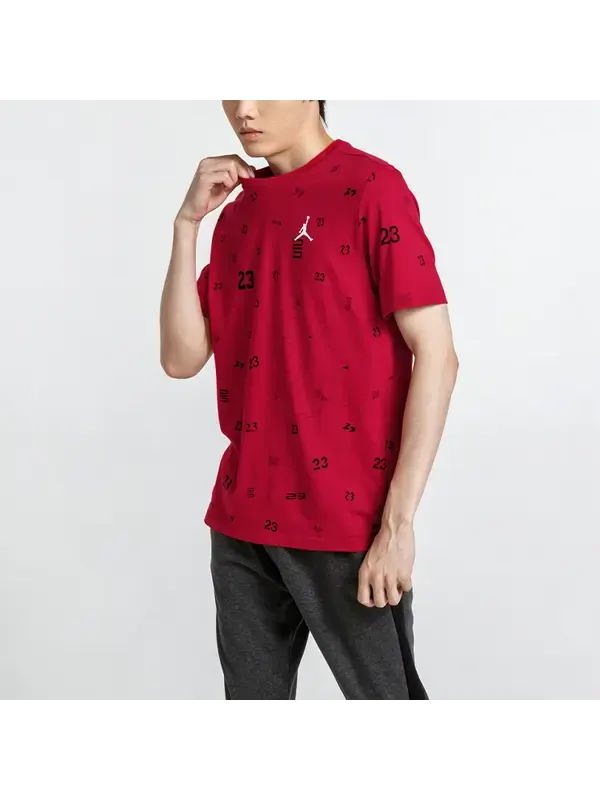 Футболка Air Jordan All Star Scribble T-Shirt 'Red' — изображение 3 из 4, красный/мульти