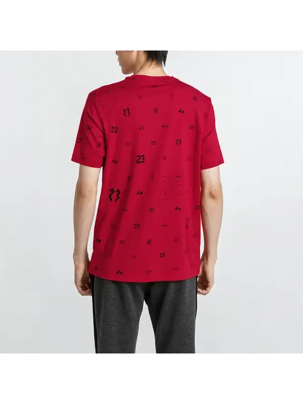 Футболка Air Jordan All Star Scribble T-Shirt 'Red' — изображение 4 из 4, красный/мульти