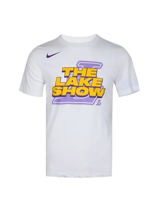 Футболка men's lakers short sleeve white t-shirt Nike — изображение 1 из 3, белый