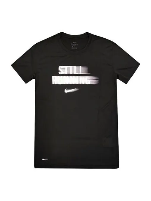Футболка still running quick dry black Nike — изображение 1 из 2, черный
