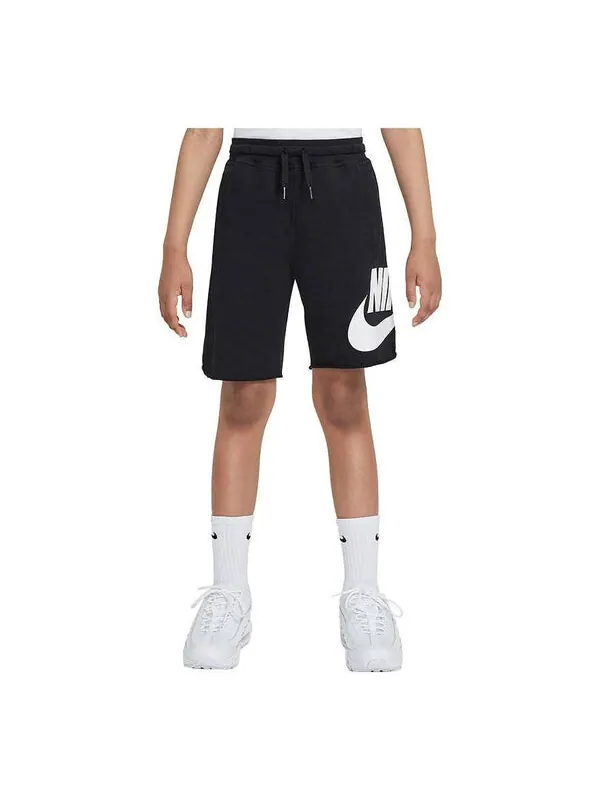 Шорты спортивные флисовые шорты Nike — изображение 1 из 4, черный/белый