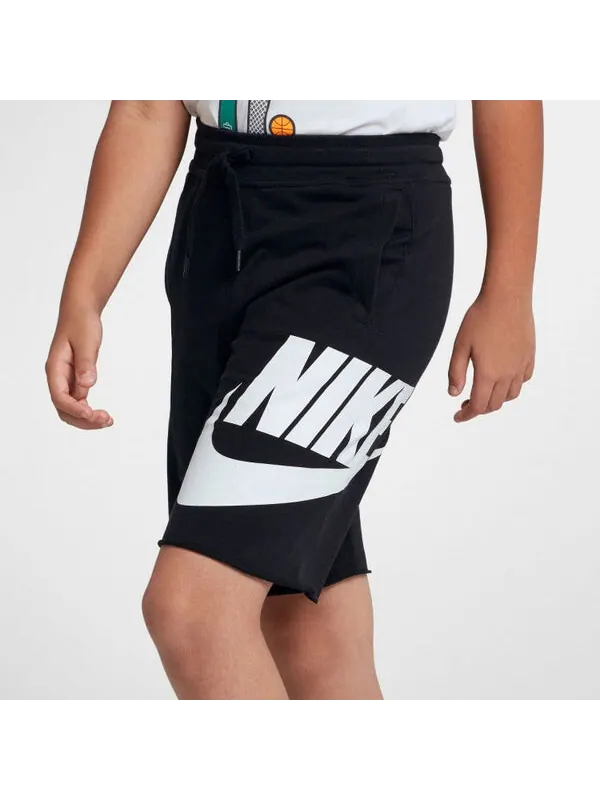 Шорты спортивные флисовые шорты Nike — изображение 4 из 4, черный/белый