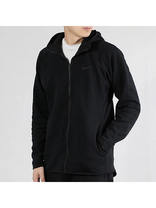 Куртка as dry showtime hoodie fz men black Nike — изображение 3 из 4, черный