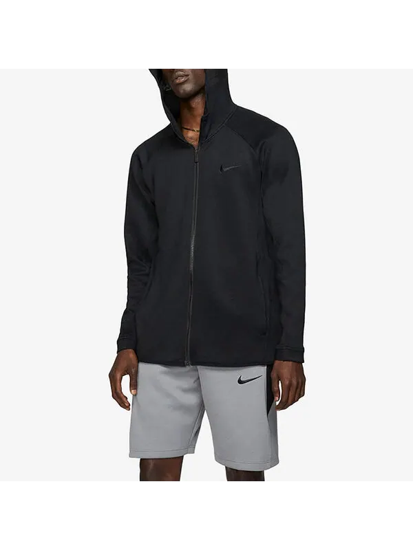 Куртка Nike Zipper Basketball Sports Hooded Jacket Black — изображение 2 из 3, черный