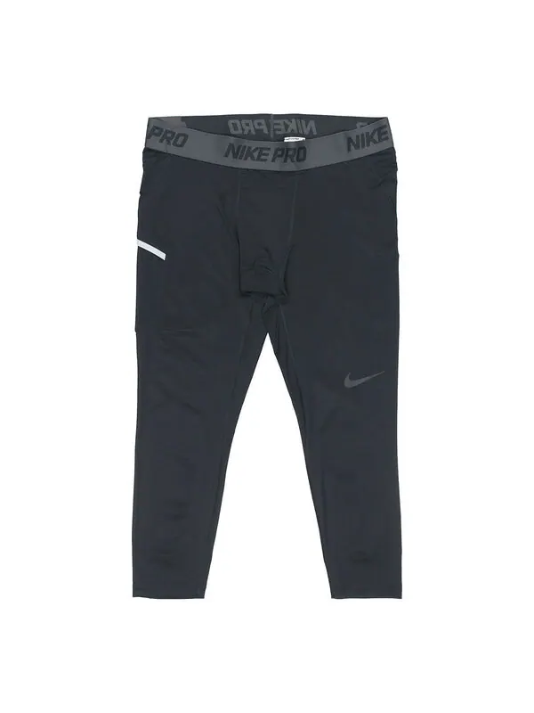 Брюки men's basketball training black leggings Nike — изображение 1 из 4, черный