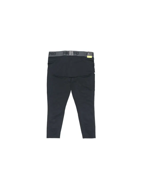Брюки men's basketball training black leggings Nike — изображение 2 из 4, черный