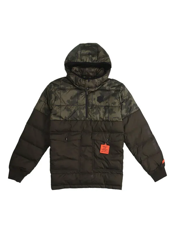 Пуховик Nike LeBron Hybrid Half Pull Chain Warm Down Jacket Armygreen Army green — изображение 1 из 3, зеленый